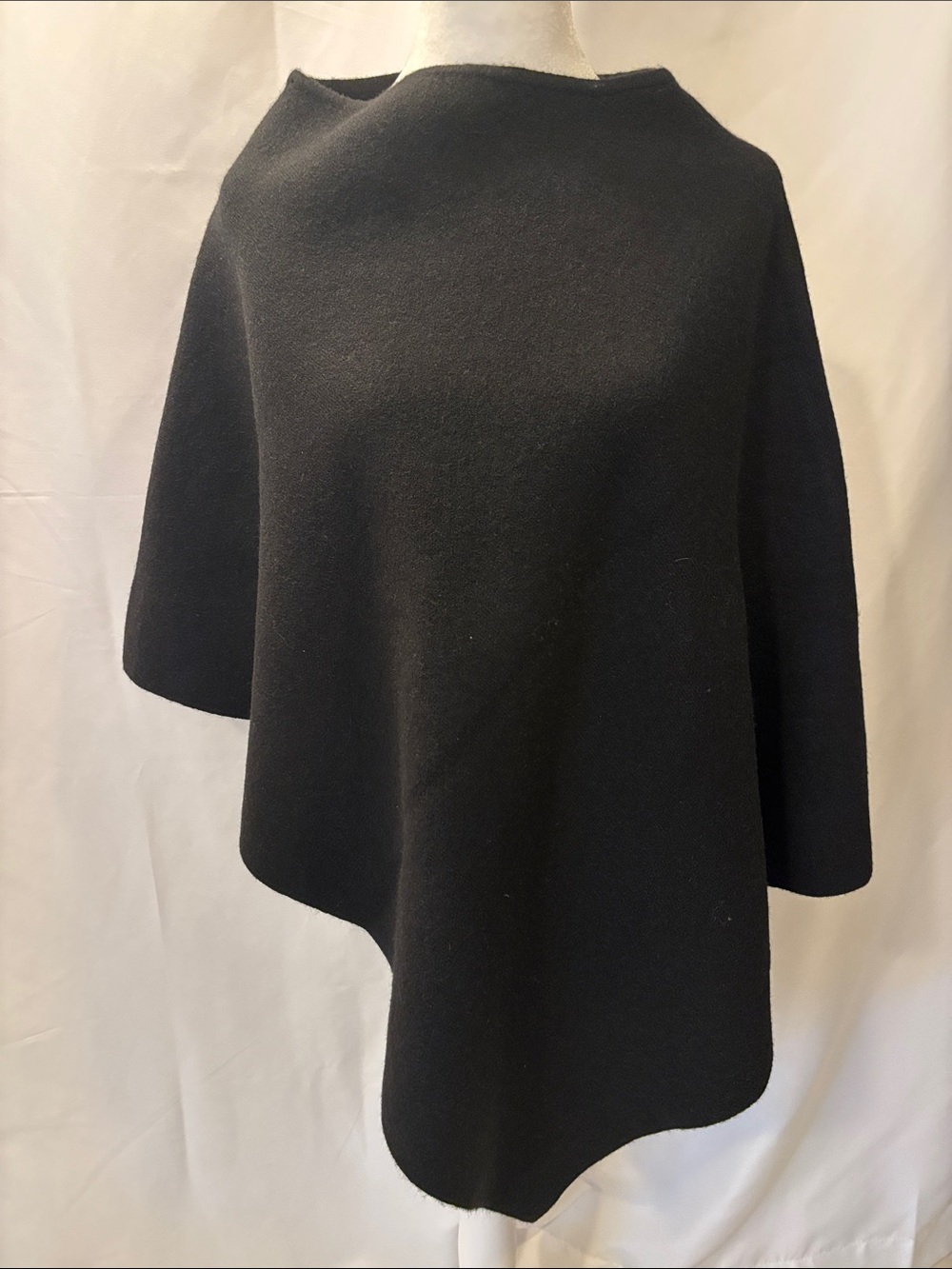 Zara Black Crew Neck Poncho Sweater - US size Medium